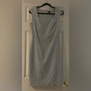 NWOT Ann Taylor Grey Plaid Sheath Dress